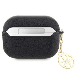 Etui Guess GUAP2GLGSHK Apple AirPods Pro 2 cover czarny/black Glitter Flake 4G Charm
