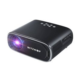 Projektor LED BlitzWolf BW-V4 1080p, Wi-Fi + Bluetooth (czarny)