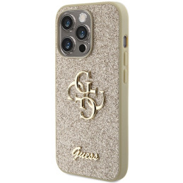 Etui Guess GUHCP15LHG4SGD Apple iPhone 15 Pro hardcase Glitter Script Big 4G złoty/gold