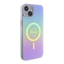 Etui Guess GUHMP15SHITSU Apple iPhone 15 hardcase IML Iridescent MagSafe fioletowy/purple