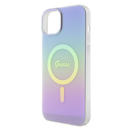 Etui Guess GUHMP15SHITSU Apple iPhone 15 hardcase IML Iridescent MagSafe fioletowy/purple