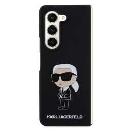 Etui Karl Lagerfeld KLHCZFD5SNIKBCK Samsung Galaxy Z Fold5 hardcase Silicone Ikonik czarny/black