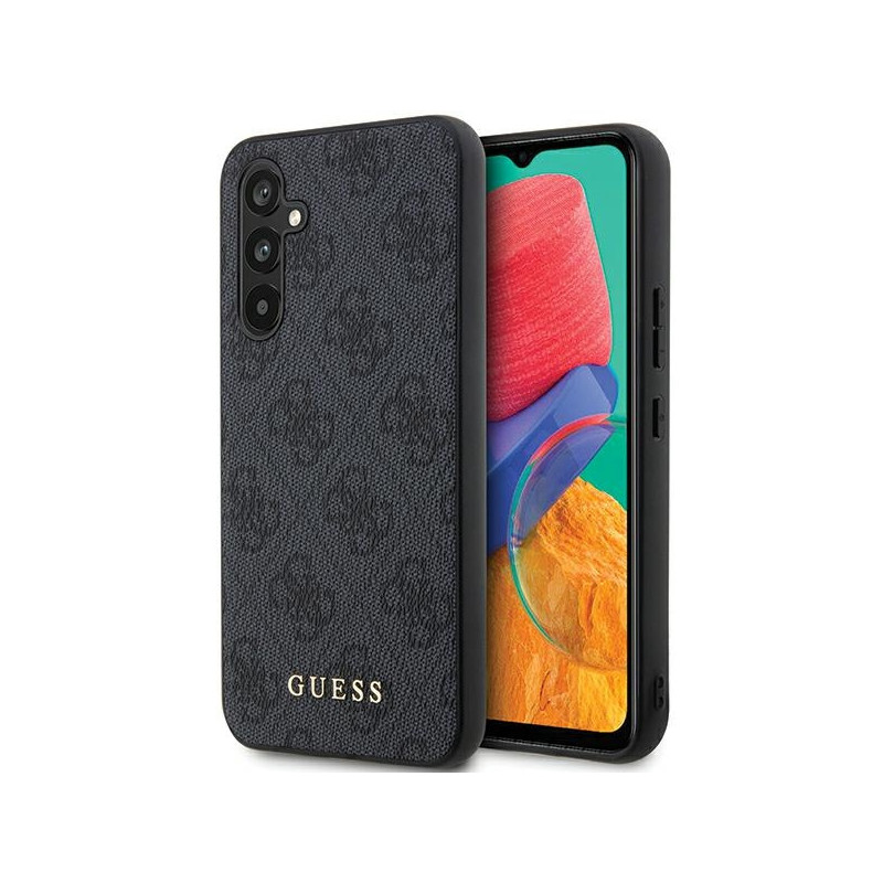 Etui Guess GUHCS23FEG4GFGR Samsung Galaxy S23 FE hardcase 4G Metal Gold Logo szary/grey