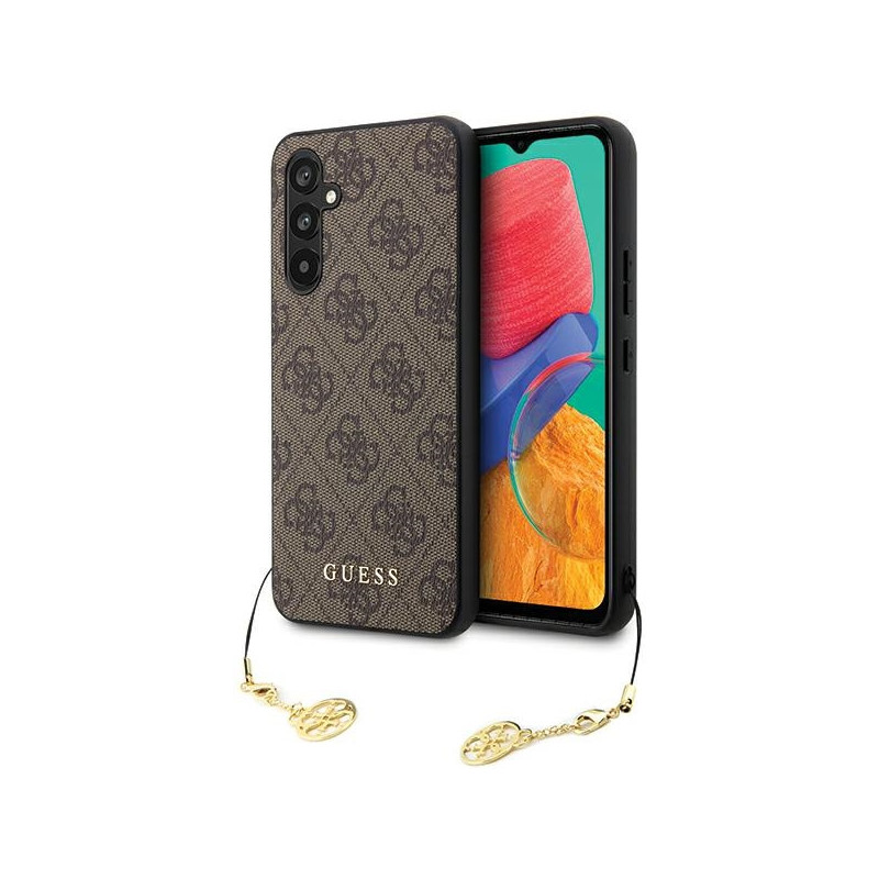 Etui Guess GUHCS23FEGF4GBR Samsung Galaxy S23 FE hardcase 4G Charms Collection brązowy/brown