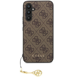 Etui Guess GUHCS23FEGF4GBR Samsung Galaxy S23 FE hardcase 4G Charms Collection brązowy/brown