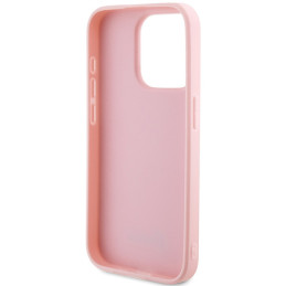 Etui Guess GUHCP15LPSAIRSP Apple iPhone 15 Pro hardcase Saffiano Iridescent Script różowy/pink