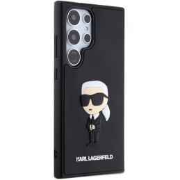 Etui Karl Lagerfeld KLHCS24L3DRKINK Samsung Galaxy S24 Ultra hardcase 3D Rubber Ikonik czarny/black