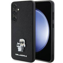 Etui Karl Lagerfeld KLHCS24MPSAKCMPK Samsung Galaxy S24+ Plus hardcase Saffiano Karl & Choupette Metal Pin czarny/black
