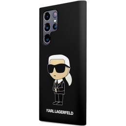 Etui Karl Lagerfeld KLHCS24LSNIKBCK Samsung Galaxy S24 Ultra hardcase Silicone Ikonik czarny/black