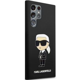 Etui Karl Lagerfeld KLHCS24LSNIKBCK Samsung Galaxy S24 Ultra hardcase Silicone Ikonik czarny/black