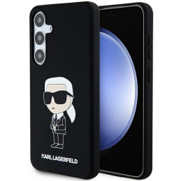 Etui Karl Lagerfeld KLHCS24MSNIKBCK Samsung Galaxy S24+ Plus hardcase Silicone Ikonik czarny/black