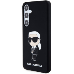 Etui Karl Lagerfeld KLHCS24MSNIKBCK Samsung Galaxy S24+ Plus hardcase Silicone Ikonik czarny/black