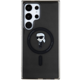 Etui Karl Lagerfeld KLHMS24LHFCKNOK Samsung Galaxy S24 Ultra hardcase IML Ikonik MagSafe czarny/black