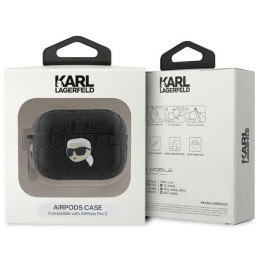 Etui Karl Lagerfeld KLAP2PGKIPK Apple AirPods Pro (2. generacji) cover Monogram Karl Head czarny/black