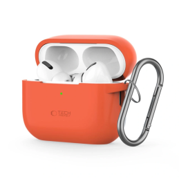 Etui Tech-Protect Silicone Hook Apple Airpods Pro 1 / 2 Neon Orange