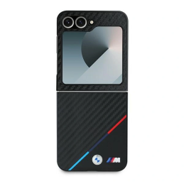 Etui BMW BMHCZF623PUDTK Samsung Galaxy Z Flip6 / 7 FE hardcase Carbon Tricolor czarny/black