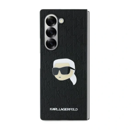 Etui Karl Lagerfeld KLHCZFD6PGKSKIHK Samsung Galaxy Z Fold6 Saffiano Monogram Head Pin czarny/black