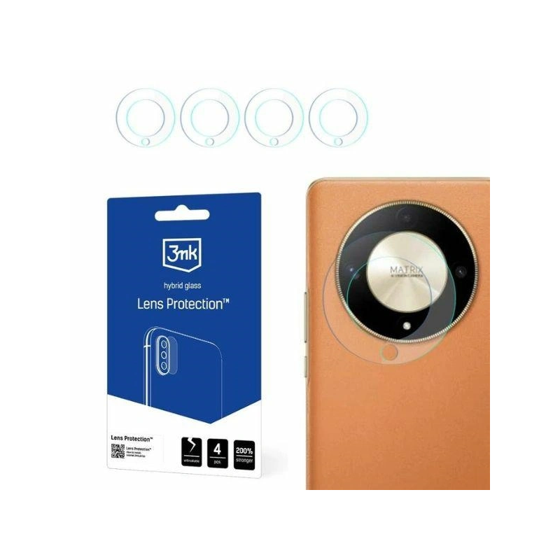 Szkło hybrydowe na obiektyw aparatu 3MK Lens Protection Honor Magic6 Lite 5G [4 PACK]