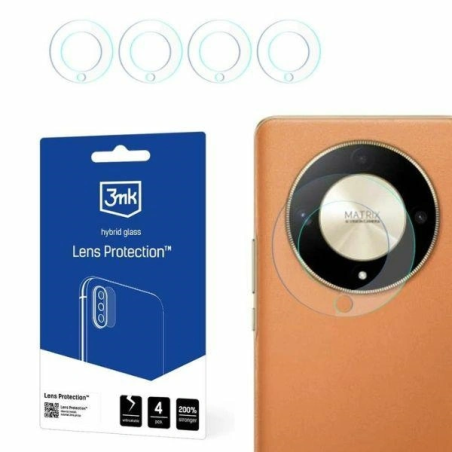 Szkło hybrydowe na obiektyw aparatu 3MK Lens Protection Honor Magic6 Lite 5G [4 PACK]