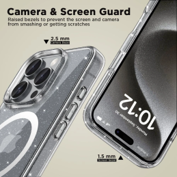 Etui Tech-protect Flexair Hybrid MagSafe Apple iPhone 16 Pro Glitter