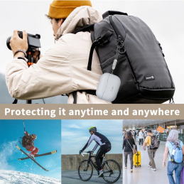 Etui Tech-Protect Silicone Apple Airpods Pro 1 / 2 Caffe Latte