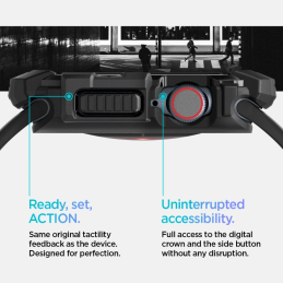 Etui Spigen Rugged Armor Apple Watch 10 / 11 42mm Matte Black