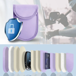 Klatka Faradaya Tech-Protect KLR100 Pouch Keyless RFID Signal Blocker Case Lavender