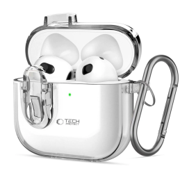 Etui Tech-Protect Slim Hook Apple AirPods 4 Clear