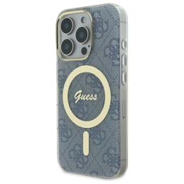 Etui Guess GUHMP16LH4STB Apple iPhone 16 Pro hardcase IML 4G MagSafe niebieski/blue