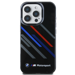 Etui BMW BMHCP16L23HTRAK Apple iPhone 16 Pro hardcase Motorsport IML Random Stripes czarny/black