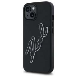 Etui Karl Lagerfeld KLHCP15S3DRKSDLK Apple iPhone 15 hardcase 3D Rubber Signature czarny/black
