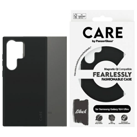 Etui CARE by PanzerGlass Fashion QI Case Samsung Galaxy S24 Ultra czarny/black