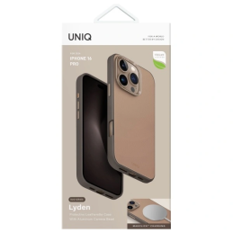 Etui UNIQ Lyden DS Apple iPhone 16 Pro Magclick Charging brązowo-szary/flint grey