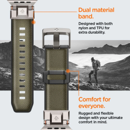 Etui Spigen DuraPro Armor Apple Watch 6 / 7 / 8 / 9 / 10 / SE / Ultra 1 / 2 44/45/46/49mm Military Green