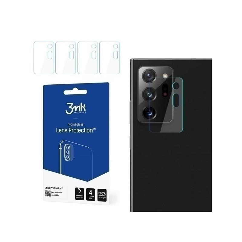 Szkło hybrydowe na obiektyw aparatu 3MK Lens Protection Samsung Galaxy Note 20 Ultra [4 PACK]