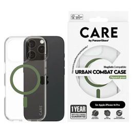 Etui CARE by PanzerGlass Flagship Case Apple iPhone 16 Pro MagSafe zielony/green