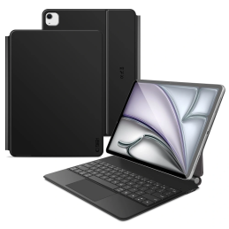 Etui Tech-Protect SmartCase Magnetic + Keyboard Apple iPad Pro 12.9” 4 / 5 / 6 / 2020-2022 / Air 13” 1 / 2 / 2024-2025 Black