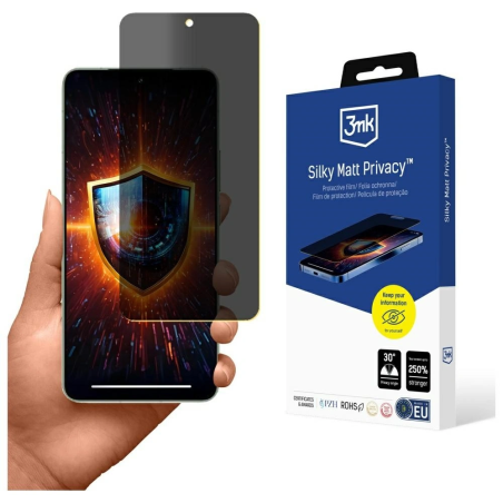 Folia prywatyzująca 3MK Silky Matt Privacy do Xiaomi 15 Pro