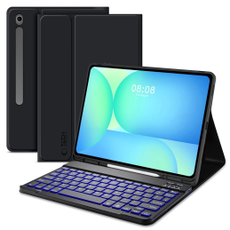 Etui z klawiaturą Tech-Protect SmartCase Pen + Keyboard Samsung Galaxy Tab S10 FE+ Plus 13.1 X620 / X626b Black