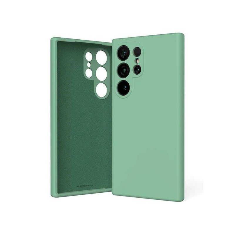Etui Mercury Silicone do Samsung Galaxy S24 Ultra zielony