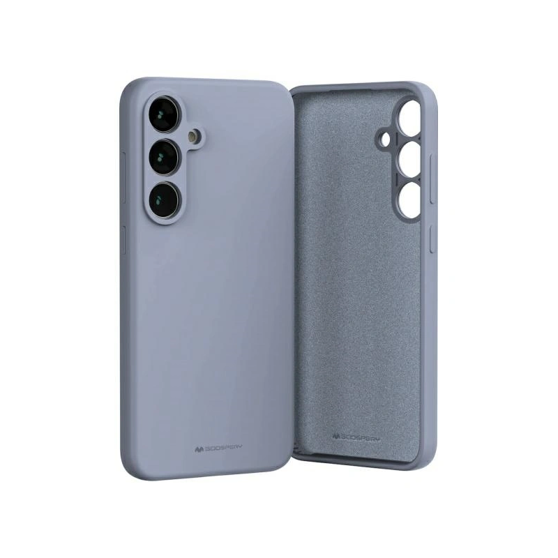 Etui Mercury Silicone do Samsung Galaxy S24 FE lawendowy szary