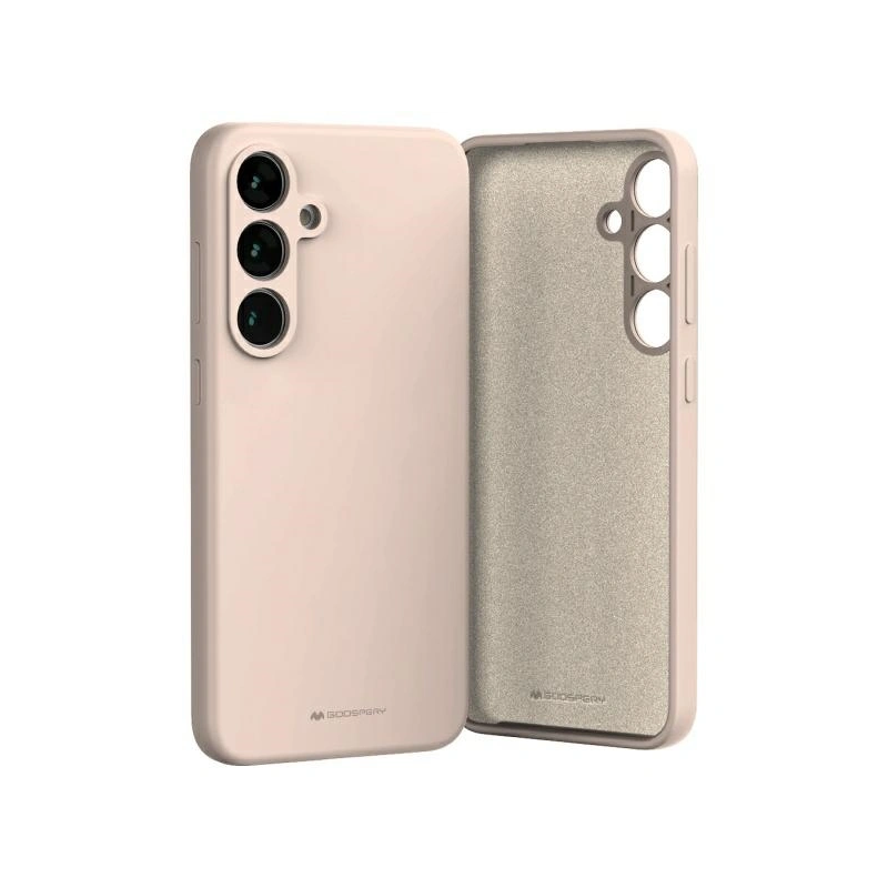 Etui Mercury Silicone do Samsung Galaxy S24 FE piaskowy róż