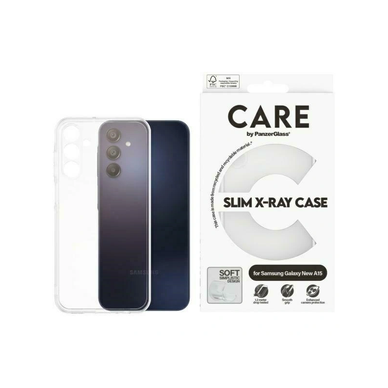 Etui CARE by PanzerGlass Fashion X-Ray do Samsung Galaxy A16 / A16 5G przezroczysty