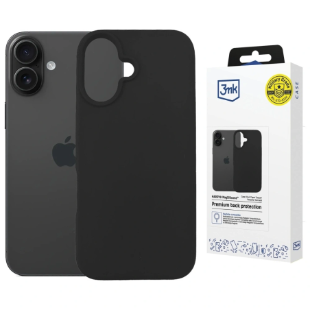 Etui 3MK Hardy MagSilicone do Apple iPhone 16 Plus grafitowy