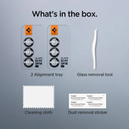 Szkło hartowane na aparat Spigen Optik Pro HD Glas.tr ez Fit Camera Protector do Samsung Galaxy Z Fold 7 Black [2 PACK]