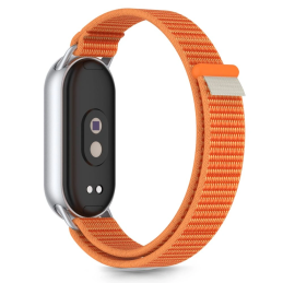 Pasek Tech-Protect Nylon Stripe do Xiaomi Smart Band 8 / 9 / 10 / NFC Orange/grey