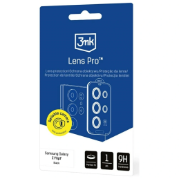 Szkło hartowane na obiektyw aparatu 3MK Lens Protection Pro do Samsung Galaxy Z Flip7 czarny