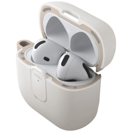 Etui UNIQ Clyde do Apple AirPods 4 Lock Case beżowy