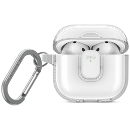 Etui UNIQ Glase Pro do Apple AirPods 4 Lock Case przezroczysty