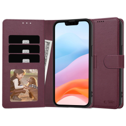 Etui z klapką Tech-Protect Wallet do Samsung Galaxy A26 5G / A17 4G / 5G Mulberry